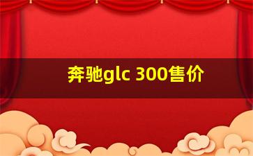 奔驰glc 300售价